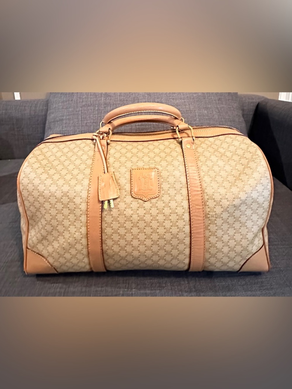 Celine travel bag w/lock